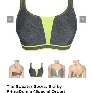 COPY - Prima Donna 36G ‘The Sweater’ full support, underwire sports bra